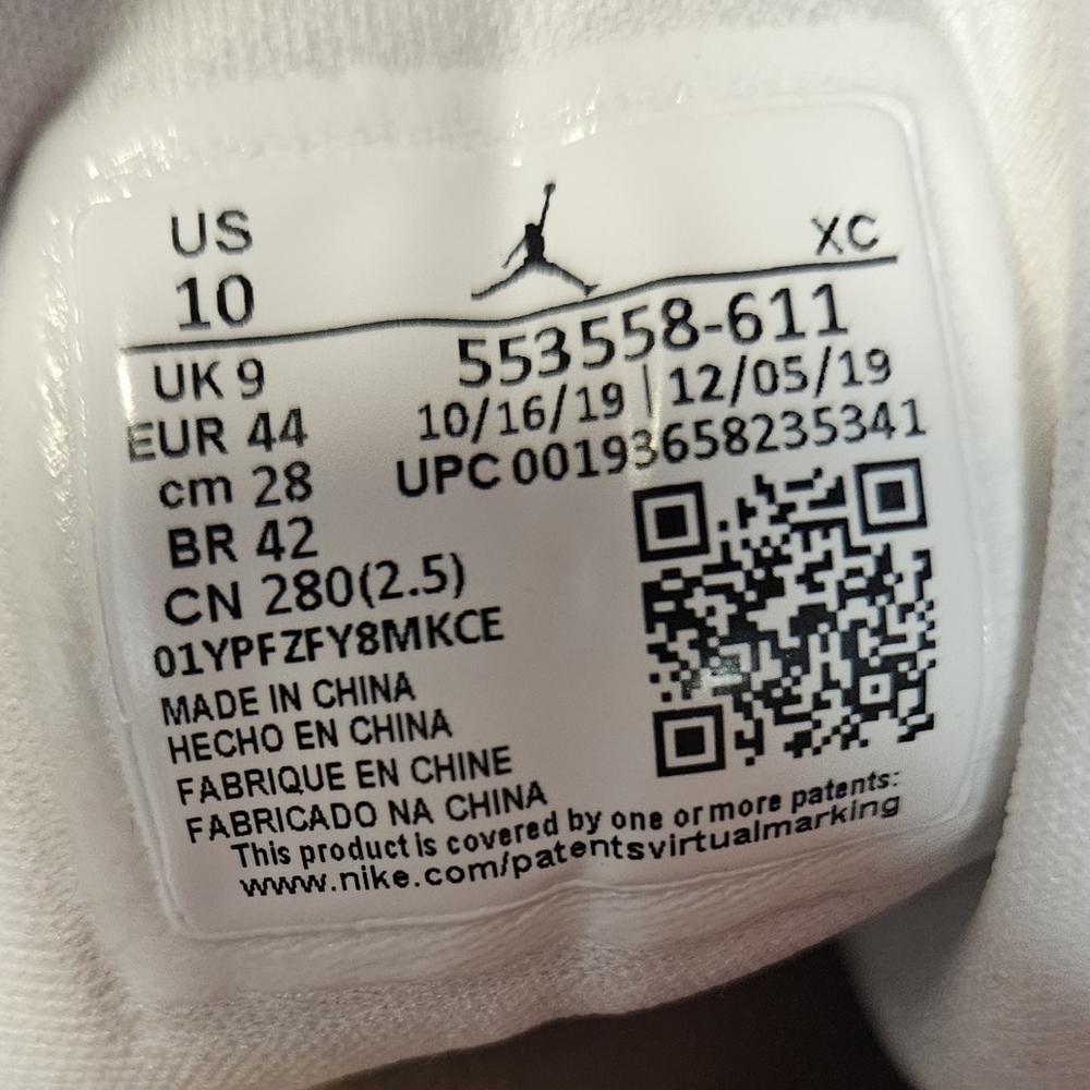 Nike Air Jordan 1 Low Retro "White Red" - Picture 7 of 9